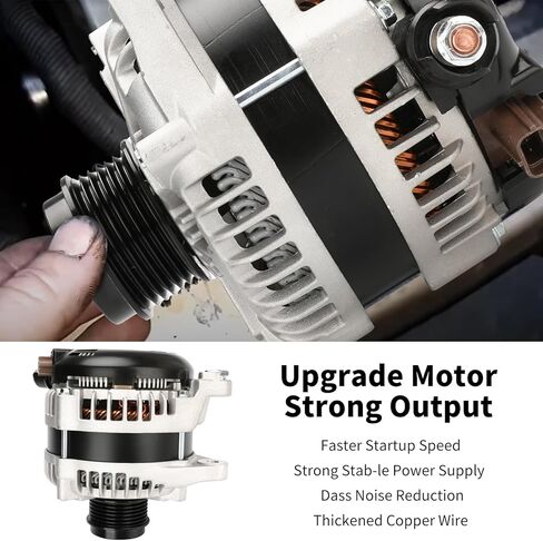 104210-6920 12V 225AMP المولد متوافق مع Ford F-150 V6 2.7L 3.3L 5.5L 2015-2020 يستبدل # 104210-6920 FL3Z-10300-FA FL3Z-10346-B FL3Z-10346-A in Kuwait
