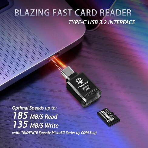 محول قارئ بطاقات الذاكرة USB 3.2 من النوع A MicroSD (DDR-200، يتضمن بطاقة MicroSD بسرعة 185 ميجابايت/ثانية بسعة 512 جيجابايت) in Saudi Arabia