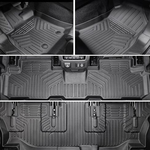 Kick Mats Backrest Mats for 2019-2025 Subaru Ascent 7-Passenger Captain Chairs Accessories, All-Weather TPE Interior Seat Back Covers Protector(2nd Kick Mats 7 Seat) in Kuwait