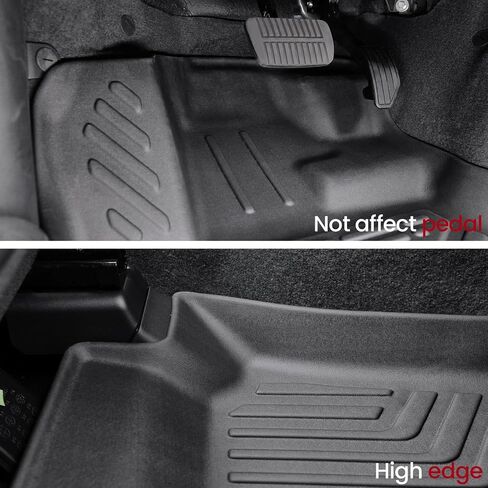 Kick Mats Backrest Mats for 2019-2025 Subaru Ascent 7-Passenger Captain Chairs Accessories, All-Weather TPE Interior Seat Back Covers Protector(2nd Kick Mats 7 Seat) in Kuwait