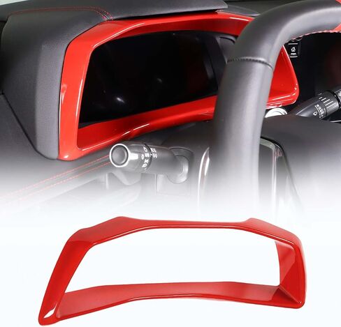 Dash Board Instrument Panel Dial Trim Cover Frame Compatible with Chevrolet Corvette C8 2020-2023, Dashboard Panel Trim Cover Frame Decal Interior Accessories (Carbon Fiber Pattern) in Kuwait