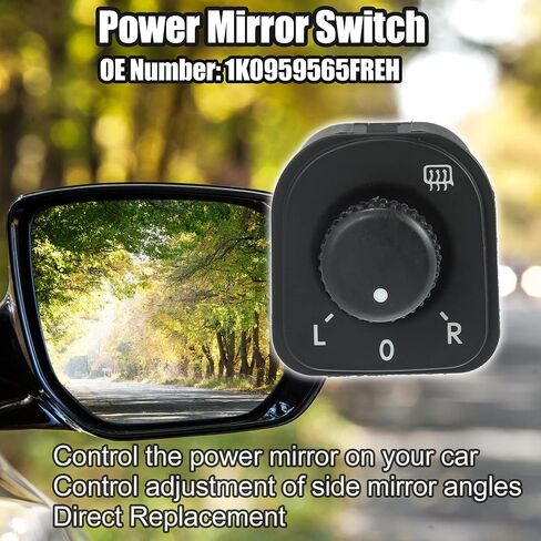 X AUTOHAUX Power Rear View Mirror Switch Remote Control 1K0959565FREH for Volkswagen CC 2009-2017 Jetta 2005-2010 Tiguan 2009-2016 Passat CC 2009-2012 in Saudi Arabia