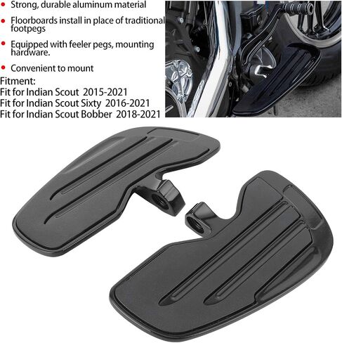indian floorboards, Aluminum Front Floorboard,Foot Peg Fit for Indian 2015-2021/ Sixty 2016-2021/ Bobber 2018-2021(Blck) in Saudi Arabia