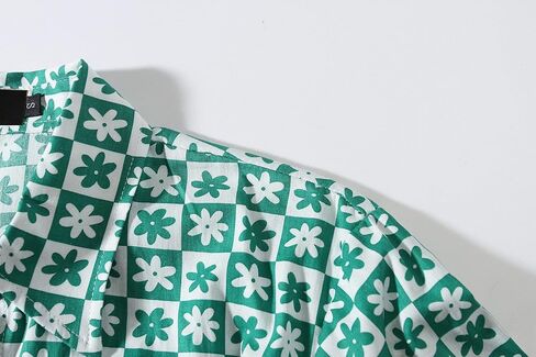 SSLR-Hawaiian-Shirts-for-Men-Dress Shirt Button Down Shirt Floral Long Sleeve in Kuwait