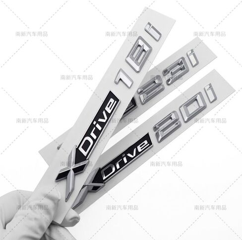 for modifying The Rear Trunk Logo of X1X2X3X4X5X6X7, Original Size, xdrive, 18i 20i 23i 25i 28i 30i 35i 40i 45i 48i 50i 55i (Xdrive-25i-silvery) in Saudi Arabia