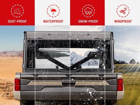 UTV Rear Windshield Back Window Soft Rear Windshield Dust Panels Waterproof Rear Windshield for KAWASAKI 2013-2023 TERYX 4800 in Saudi Arabia