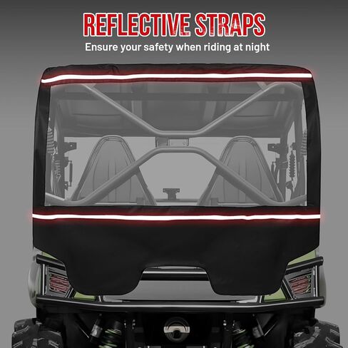 UTV Rear Windshield Back Window Soft Rear Windshield Dust Panels Waterproof Rear Windshield for KAWASAKI 2013-2023 TERYX 4800 in Saudi Arabia