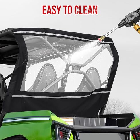 UTV Rear Windshield Back Window Soft Rear Windshield Dust Panels Waterproof Rear Windshield for KAWASAKI 2013-2023 TERYX 4800 in Saudi Arabia