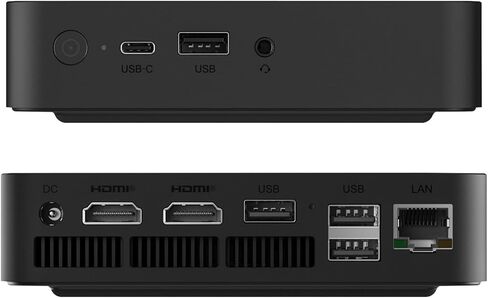 TRIGKEY كمبيوتر دقيق الجيل الثاني عشر Intel N100 4C/4T 16G DDR4 500G M.2 PCIE1/SATA SSD G4 كمبيوتر مكتبي صغير بنظام التشغيل، واي فاي 6 سطح مكتب صغير يعمل، 4K@60 هرتز UHD الرسومات شاشة مزدوجة/BT 5.2/OS in Kuwait