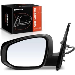 A-Premium Driver Side Power Door Mirror - Compatible with Toyota Tacoma 2016-2023 - Heated Manual Folding Black Outside Rear View Mirror w/Turn Signal - Replace# 8794504070A0