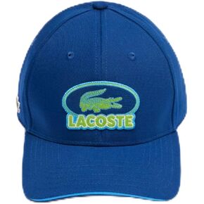 Lacoste Men's Twill Baseball Cap, Globe, Medium