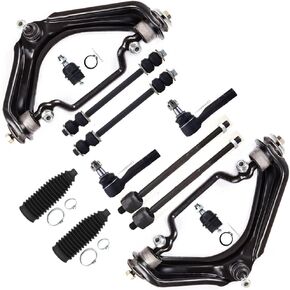 SCITOO 12pcs Front Suspension Kit Upper Control Arm And Ball Joint Sway Bar End Link Outer Inner Tie Rod End w/Boot Replacement For 2002-2005 For Ford Explorer 2002-2005 For Mercury Mountaineer