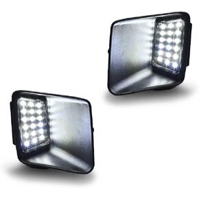 License Plate Lights Assembly Compatible with 2004 2005 2006 2007 2008 2009 2010 2011 2012 Chevy Colorado/GMC Canyon LED Rear Bumper license Plate Light Lamps Set Black
