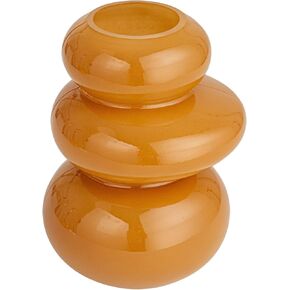 Bloomingville Tall Natural Elegance Glass Vase, Camel Color