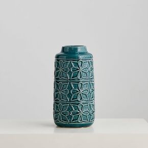 AWNR Ceramic Vase Home Decor: Green Flower Vase Boho Vases for Pampas Grass Unique Decorative Vase for Living Room Table Centerpiece Farmhouse Table Decoration