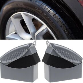 2PCS Tire Shine Applicator,Tire Dressing Applicator,Tire Shine Sponge Pad, Reusable Tire Shine brush Applicator with Ergonomic Rectangular Box Detailing Wheel Cleaner Car Tire Brush, Car detailing kit