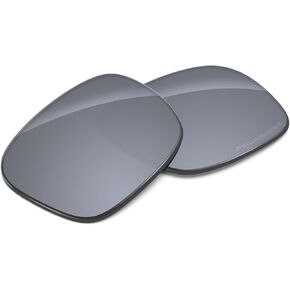 عدسات بديلة للأداء متوافقة مع Oakley Sliver OO9262 57 مم | قطعة فضية مقاس آسيوي (AF) مستقطبة محفورة