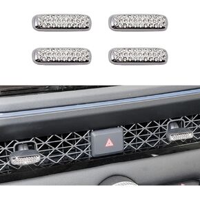 Bling Crystal Car Interior Accessories Sticker Fits for Honda Accord 2024-2025(Silver 8)