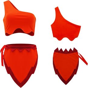 The Last Rainforest Cosplay Crysta Costume 2 piece Crop Top and Mini Skirt Sets Halloween Elf Cosplay Fairy Dress