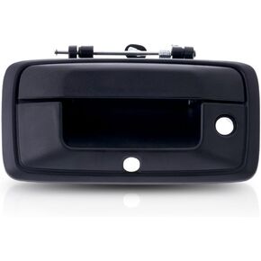 For Chevy Silverado 1500 Tailgate Handle 2014 2015 | Outside | w/Key Hole & Cam Hole | All Cab Types | Black | Plastic & Metal | GM1915133 | 23448681
