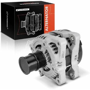 A-Premium Alternator Compatible with Ford Focus 2015 2016 2017 2018 L3 1.0L, 12V 150A 6-Groove Decoupler Pulley Clockwise, Replace# CV6Z10346C, 2036342099