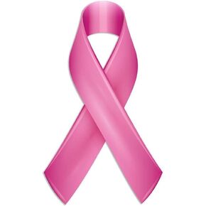 Pink Ribbon Stickers | 100 Pack | Official Breast Cancer Awareness Decal | Perfect for Helmets, Fundraiser Events & More!