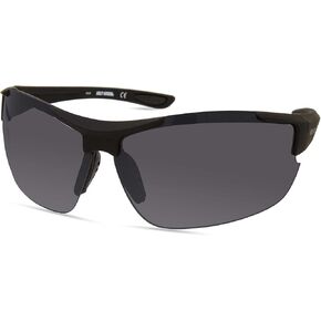 Harley-Davidson Men's Sport Wrap Sunglasses, Matte Black Frame/Smoke Lenses