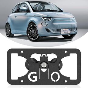 No Drill Front License Compatible with Fiat 2013-2019 Fiat 500 Fiat 500e or Abarth Car Plate Frame Car Plate Holder Front License Plate Mount Plate License Plate Bracket