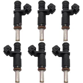 7531634 High Performance Fuel Injectors for 2006-2012 128i 328i X3 X 5 Z4 525i 2.0L Replaces 13537531634,FJ748,1353753163(6 PCS)