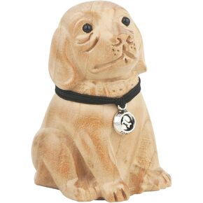 Wooden Labrador Figurines, Handmade Labrador Statue Craft, 2.9" Carved Dog Figurine Home Decor, Collectible Dog Figure Ornament, Pet Dog Memorabilia (Labrador Figurine)