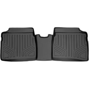 SMARTLINER Custom Fit Floor Mats 2nd Row Liner Black for 2012-2015 Toyota Prius (No Prius V or C Models)