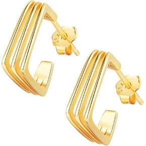 Earrings for Women, 925 Sterling Silver Heart Bow Knot Octet Star Butterfly Heart Clover Stud Earring Ears Sensitive Hypoallergenic, Fashion Birthday Gifts Cute 18K Gold Plated Bling Jewelry in Kuwait
