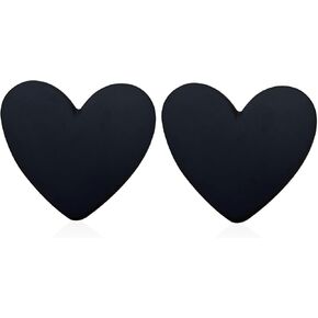 Heart Love Big Stud Earrings for Women Big Heart Studs Pin Hypoallergenic Minimalist Party Wedding Birthday Valentine's Day Gifts Her Mom Wife Bff