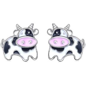 S925 Sterling Silver Cute Animal Stud Earrings for Women Girls