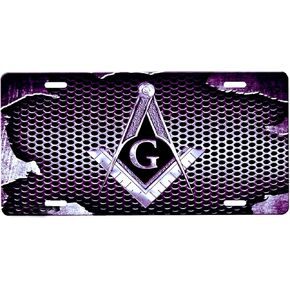 License Plate Frames Masonic License Plate