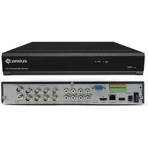 Ultra HD 4K 8 Channel Hybrid 5-in-1 DVR Security Recorder with 3TB Hard Drive, for up to 4K TVI/AHD/CVI/CVBS 8 Analog and 4 IP Cameras (Cameras Not Included)