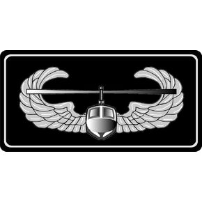Air Assault Black Photo License Plate