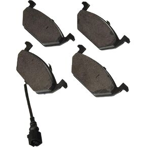 BOSCH BE768AH Blue Semi-Metallic Disc Brake Pad Set With Hardware - Compatible With Select Volkswagen Beetle, Golf, Golf City, Jetta, Jetta City; FRONT