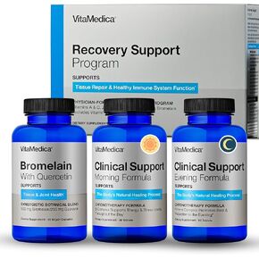 Clinical-Grade Post Surgery Recovery Support Supplement Program, Comprehensive, Physician-Designed Formulation to Support Healing with Vitamins, Minerals, Antioxidants, Bromelain and Quercetin