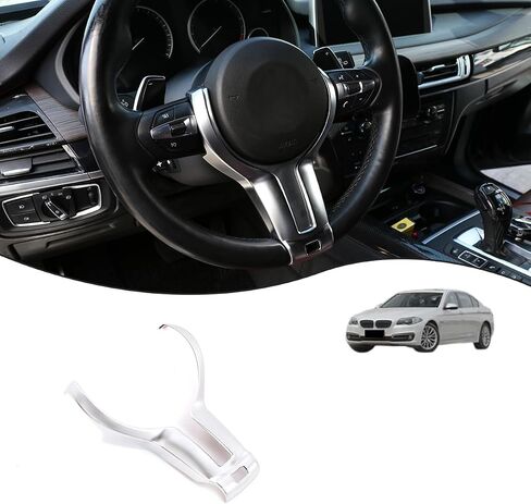 Steering Wheel Cover Trim for BMW F20 F22 F21 F30 F32 F33 F36 F06 F12 F13 X5 F15 X6 F16 M-Sport Car Accessories (Carbon Fiber) in Saudi Arabia