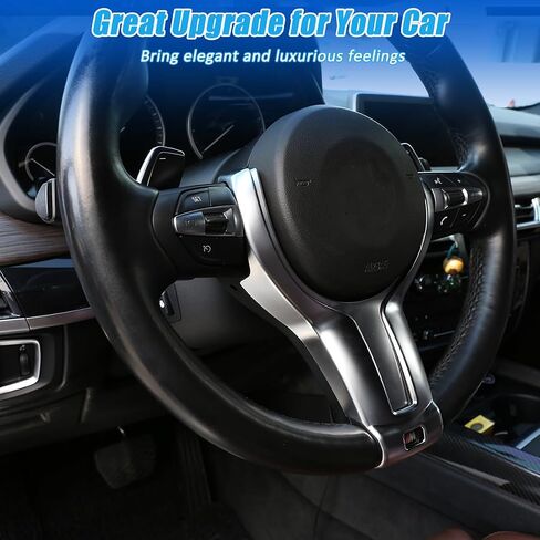 Steering Wheel Cover Trim for BMW F20 F22 F21 F30 F32 F33 F36 F06 F12 F13 X5 F15 X6 F16 M-Sport Car Accessories (Carbon Fiber) in Saudi Arabia