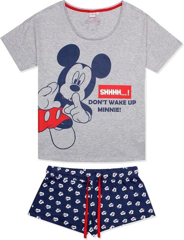 Disney Mickey Mouse Womens Pajama Sets - Comfortable Ladies Sleepwear, Mickey & Minnie Themed Pajamas, Great Fans in Saudi Arabia
