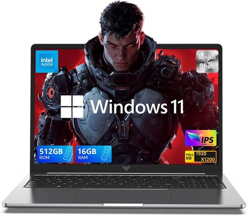 Laptop Computer Windows Laptop 16GB DDR4 512GB M.2 SSD Traditional Laptop Computers 15.6-inch IPS FHD Windows11 WIFI5 BT5.0 HDMI Type-C USB3.2 Home Laptops Office Laptops in Saudi Arabia