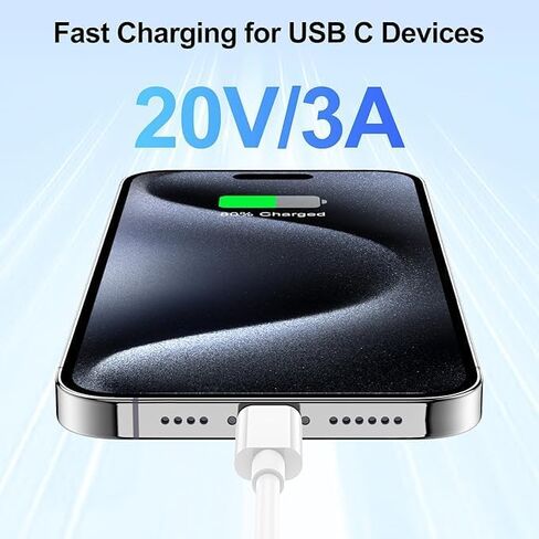 3ft Original Car Carplay Cable for Apple iPhone 16 15/ Pro/Pro Max/Plus, 3 Foot USB A to USB C Carplay Charging Cord, iPad Pro 12.9/11,10th, Air 5th/4th,iPad Mini 6th Gen Car Fast Charge Cable 3 feet in Saudi Arabia