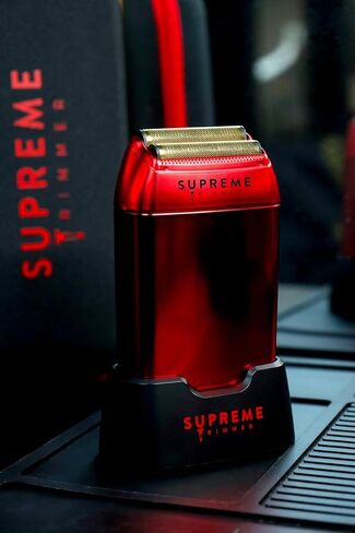 مجموعة أدوات الحلاقة من SUPREME TRIMMER - ماكينة تشذيب الشعر وماكينة حلاقة اللحية الاحترافية للرجال - ST5220 وSTF602 (حزمة سوداء) in Saudi Arabia