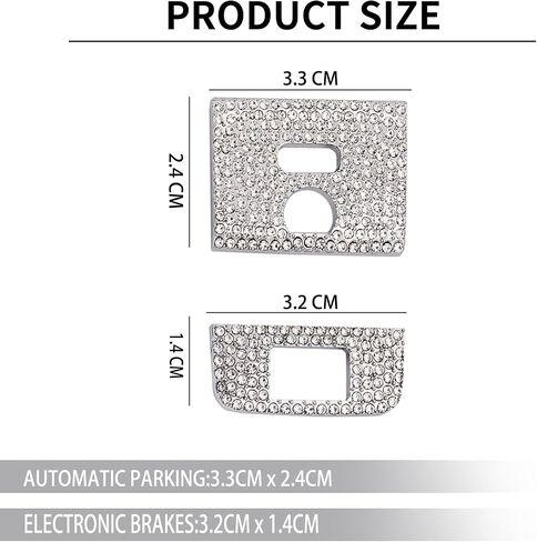 Bling Crystal Car Interior Accessories Sticker Fits for Honda Accord 2024-2025(Silver 8) in Kuwait