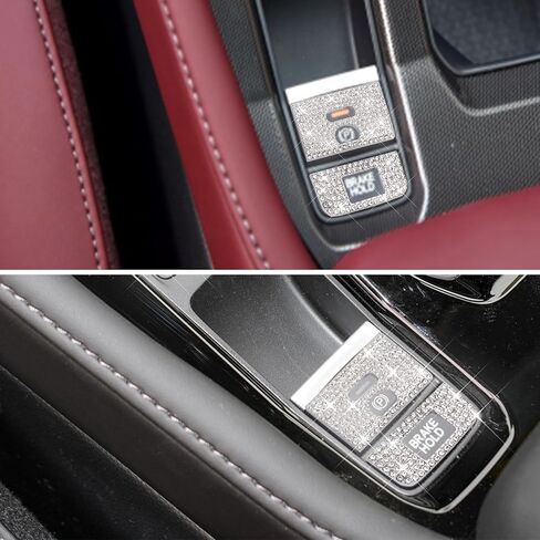 Bling Crystal Car Interior Accessories Sticker Fits for Honda Accord 2024-2025(Silver 8) in Kuwait