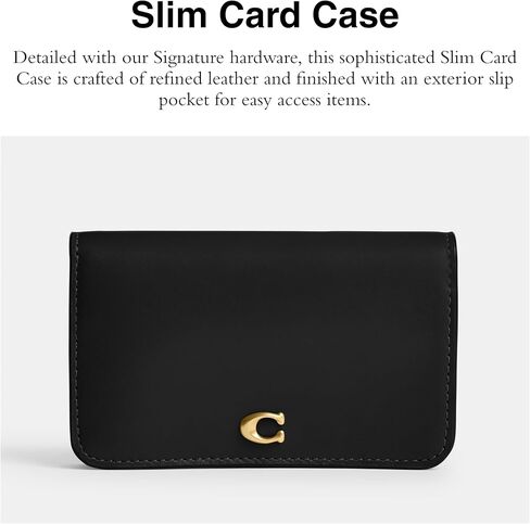 COACH Women's Slim Card CASE, LH/Dark Ruby in Saudi Arabia