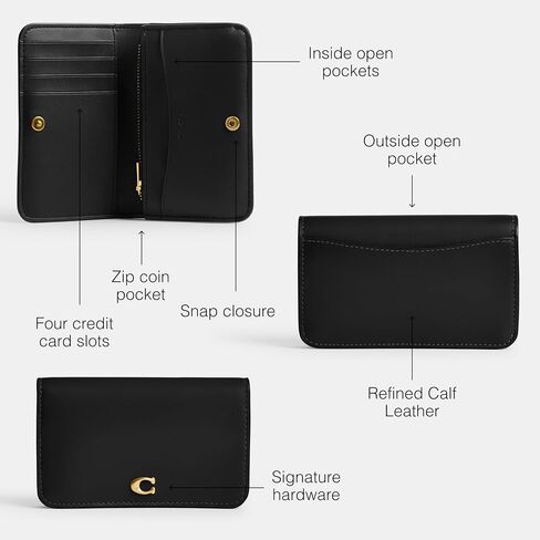 COACH Women's Slim Card CASE, LH/Dark Ruby in Saudi Arabia