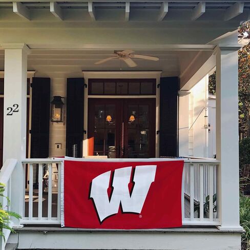 Desert Cactus University of Wisconsin Flag Badgers UW Madison Flag Banners 100% Polyester Indoor Outdoor 3x5 feet Flags (Style 3) in Saudi Arabia